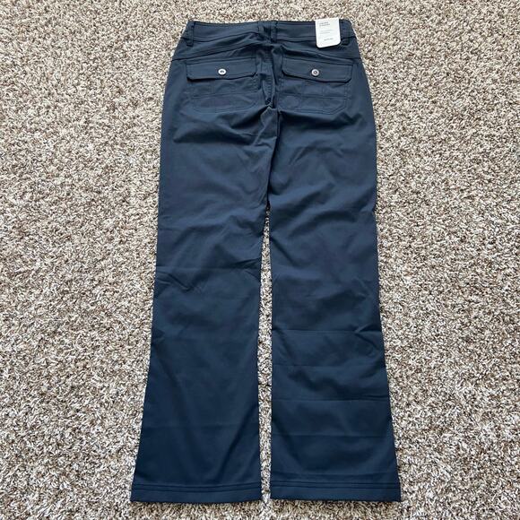 Prana Halle Pant Women's 4 Short Stormy Night Low Rise Standard Fit Boot Cut - Picture 6 of 13